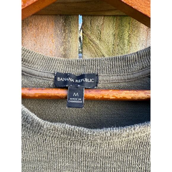 Banana Republic Olive Crewneck Knit Pullover - Picture 3 of 7